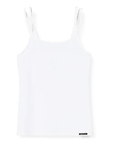 Skiny Mädchen Essentials Girls Spaghettishirt Unterhemd, Weiß, 152 von Skiny