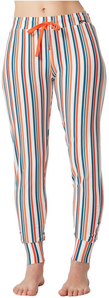 Skiny Pyjamahose Damen Schlafanzug Hose (1-tlg) Modisches Design von Skiny