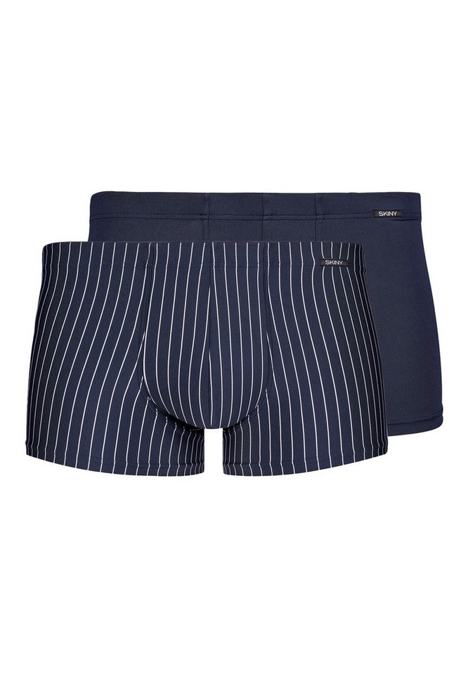 Skiny Retro Boxer 2er Pack Basic (Spar-Set, 2-St) Retro Short / Pant - ohne Eingriff - Atmungsaktiv von Skiny