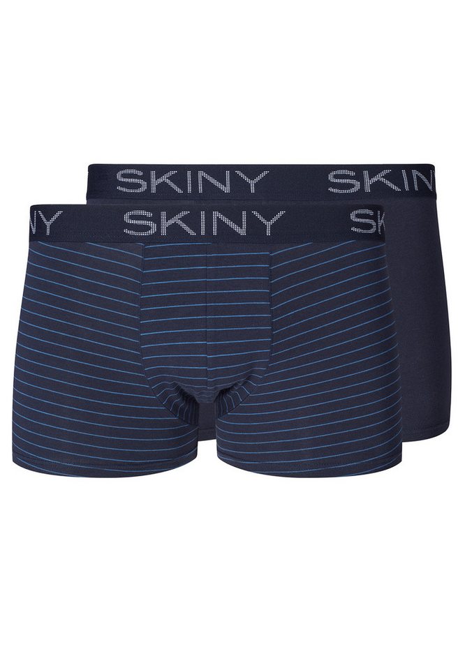 Skiny Retro Boxer 2er Pack Cotton (Spar-Set, 2-St) Retro Short / Pant - Baumwolle - ohne Eingriff - Körpernaher Passform von Skiny