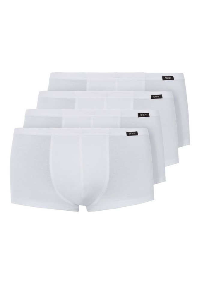 Skiny Retro Boxer 4er Pack Basic (Spar-Set, 4-St) Hipster Short / Pant - Baumwolle - ohne Eingriff - Atmungsaktiv von Skiny