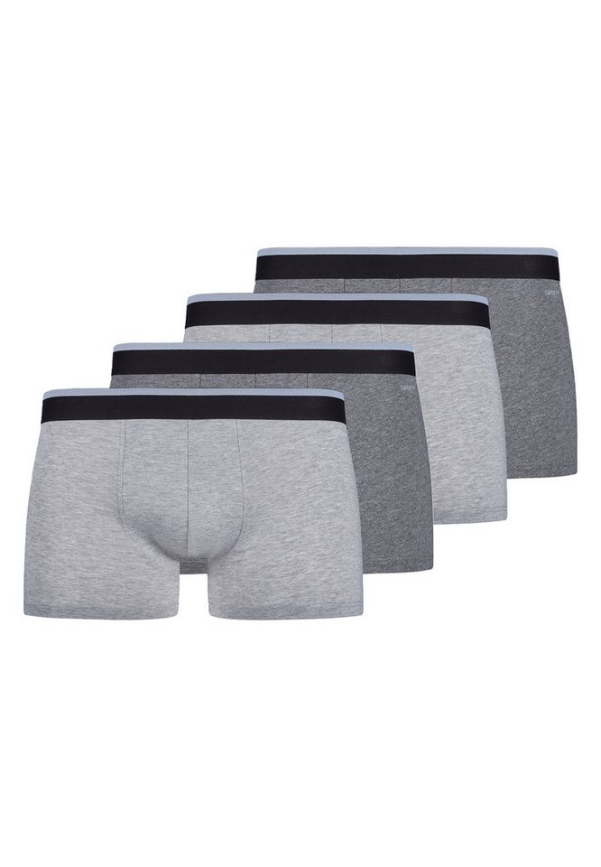 Skiny Retro Boxer 4er Pack Basic (Spar-Set, 4-St) Retro Short / Pant - Baumwolle - ohne Eingriff - Atmungsaktiv von Skiny