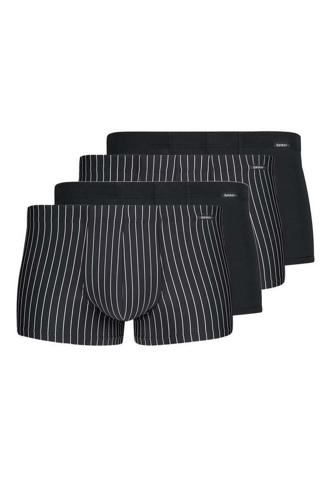 Skiny Retro Boxer 4er Pack Basic (Spar-Set, 4-St) Retro Short / Pant - ohne Eingriff - Atmungsaktiv von Skiny