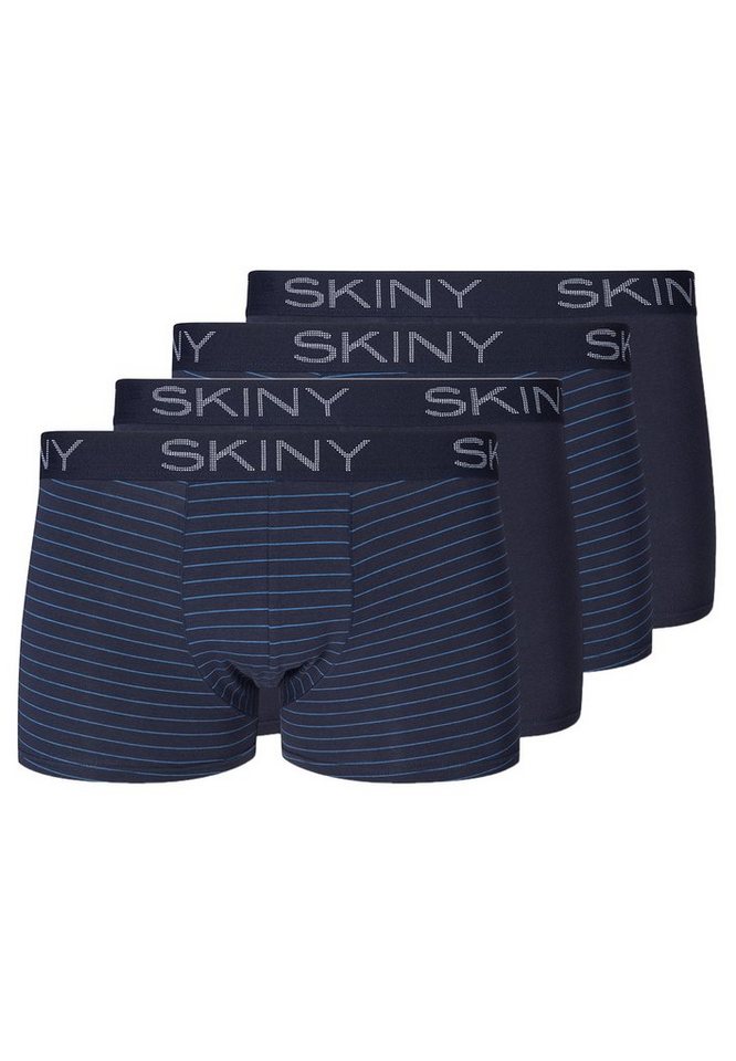Skiny Retro Boxer 4er Pack Cotton (Spar-Set, 4-St) Retro Short / Pant - Baumwolle - Ohne Eingriff - Körpernaher Passform von Skiny