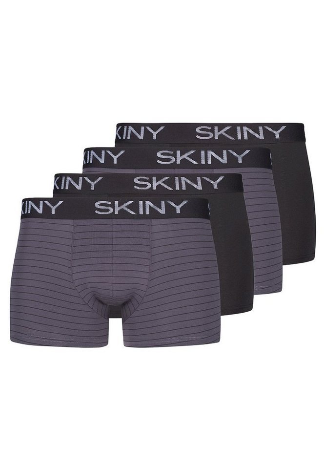 Skiny Retro Boxer 4er Pack Cotton (Spar-Set, 4-St) Retro Short / Pant - Baumwolle - Ohne Eingriff - Körpernaher Passform von Skiny