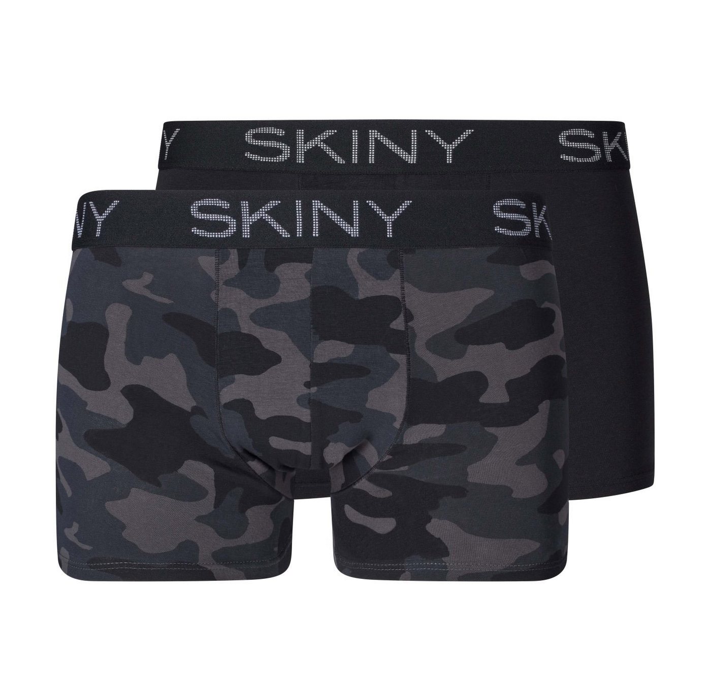 Skiny Retro Pants Herren Boxershorts Doppelpack (2-St) weiche Baumwoll-Qualität von Skiny