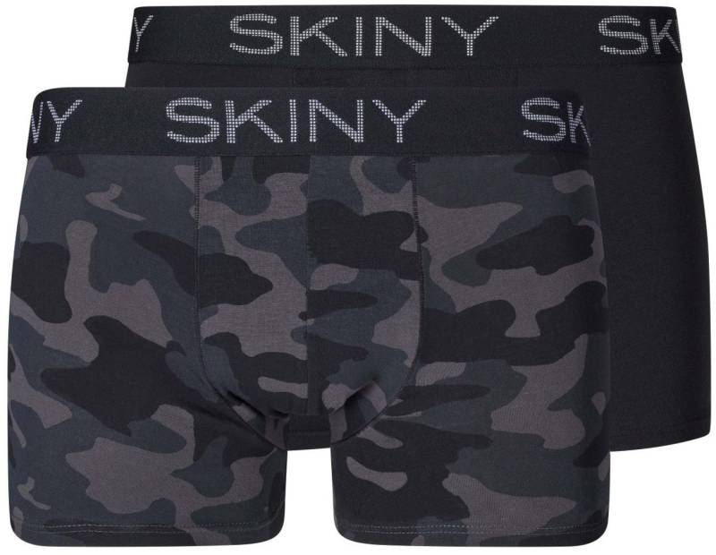 Skiny Retro Pants Herren Boxershorts Doppelpack (2-St) weiche Baumwoll-Qualität von Skiny
