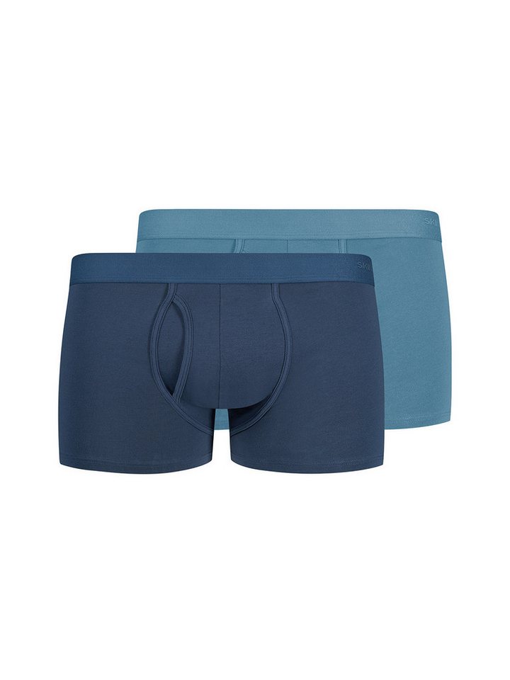 Skiny Retro Pants Herren Pants 2er Pack Cotton Multipack (Packung, 2-St) mit eingriff von Skiny