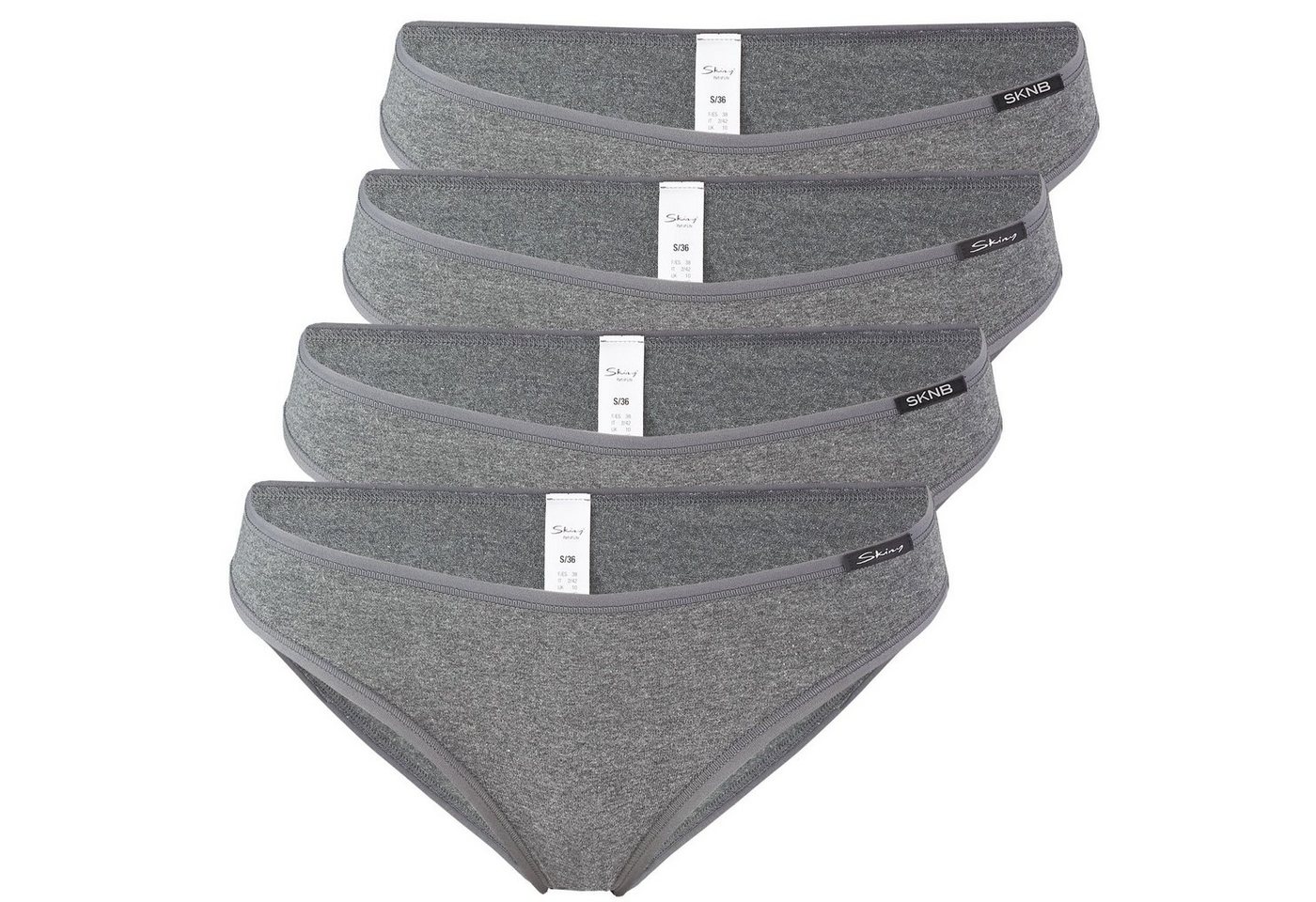 Skiny Slip (4-St) mit flachen Abschlüssen an Bund und Beinen im 4er Pack von Skiny