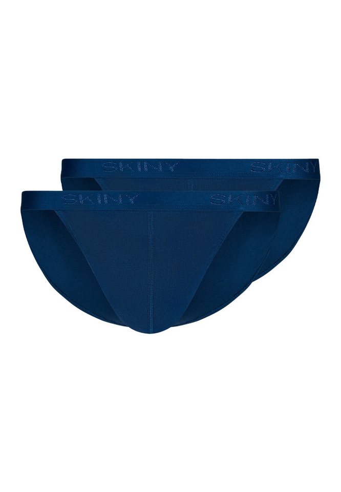 Skiny Slip 2er Pack Basic (Spar-Set, 2-St) Slip / Unterhose - Baumwolle - ohne Eingriff - Atmungsaktiv von Skiny