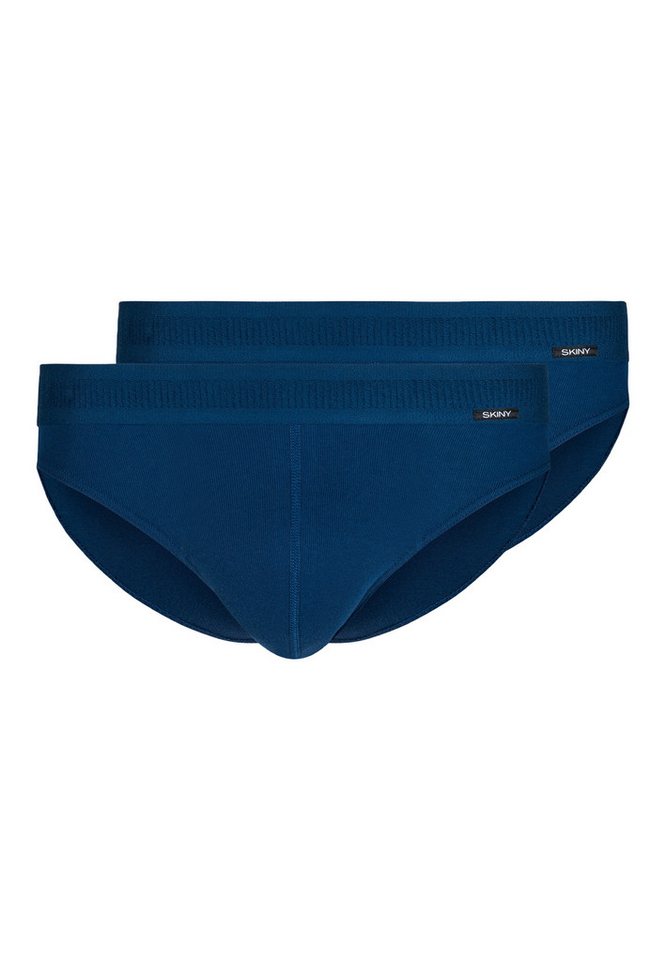 Skiny Slip 2er Pack Basic (Spar-Set, 2-St) Slip / Unterhose - Baumwolle - ohne Eingriff - Atmungsaktiv von Skiny
