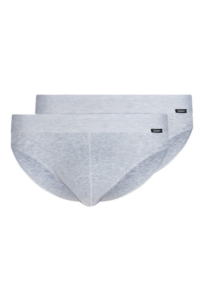 Skiny Slip 2er Pack Basic (Spar-Set, 2-St) Slip / Unterhose - Baumwolle - ohne Eingriff - Atmungsaktiv von Skiny
