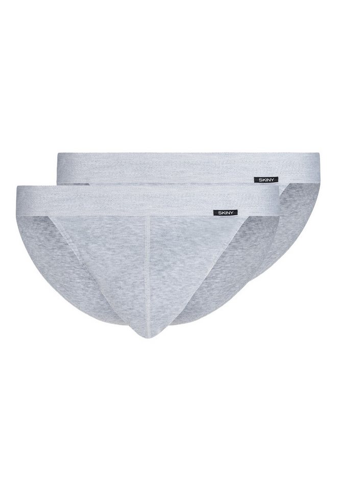 Skiny Slip 2er Pack Basic (Spar-Set, 2-St) Slip / Unterhose - Baumwolle - ohne Eingriff - Atmungsaktiv von Skiny