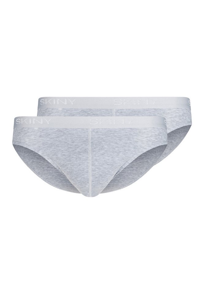 Skiny Slip 2er Pack Basic (Spar-Set, 2-St) Slip / Unterhose - Baumwolle - ohne Eingriff - Atmungsaktiv von Skiny