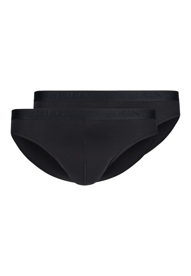 Skiny Slip 2er Pack Basic (Spar-Set, 2-St) Slip / Unterhose - Baumwolle - ohne Eingriff - Atmungsaktiv von Skiny