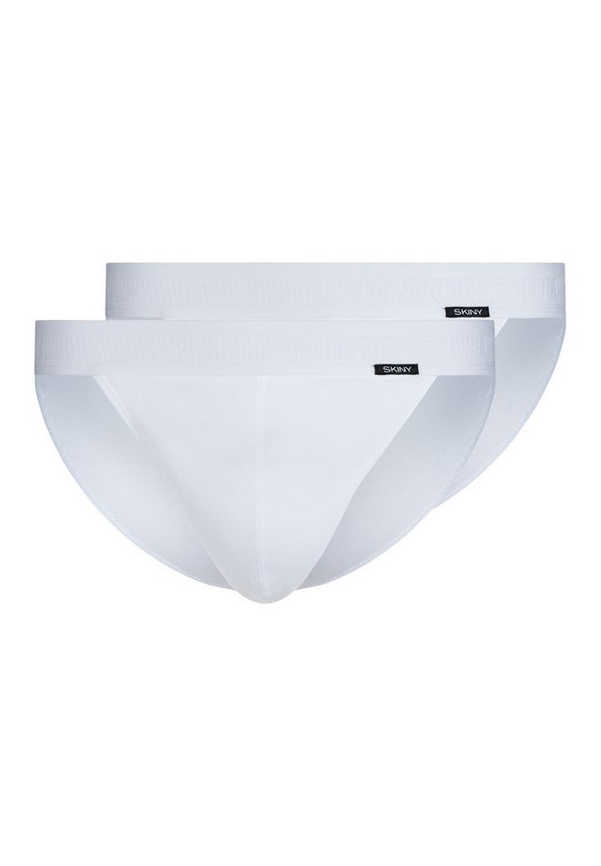 Skiny Slip 2er Pack Basic (Spar-Set, 2-St) Slip / Unterhose - Baumwolle - ohne Eingriff - Atmungsaktiv von Skiny
