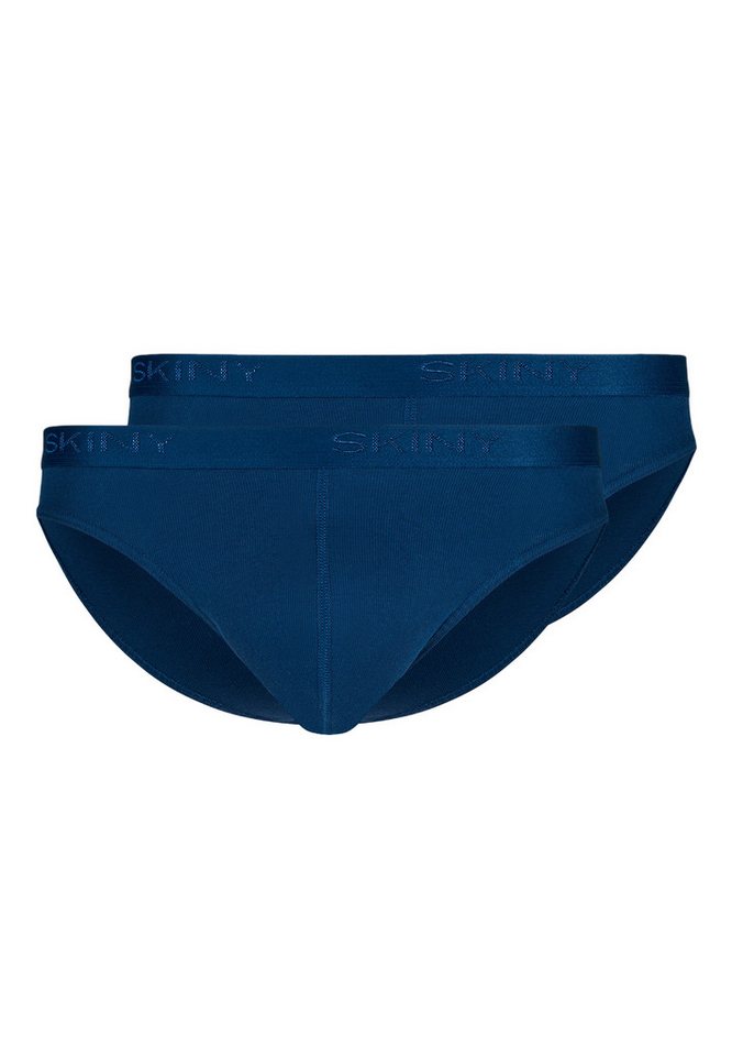 Skiny Slip 2er Pack Basic (Spar-Set, 2-St) Slip / Unterhose - Baumwolle - ohne Eingriff - Atmungsaktiv von Skiny