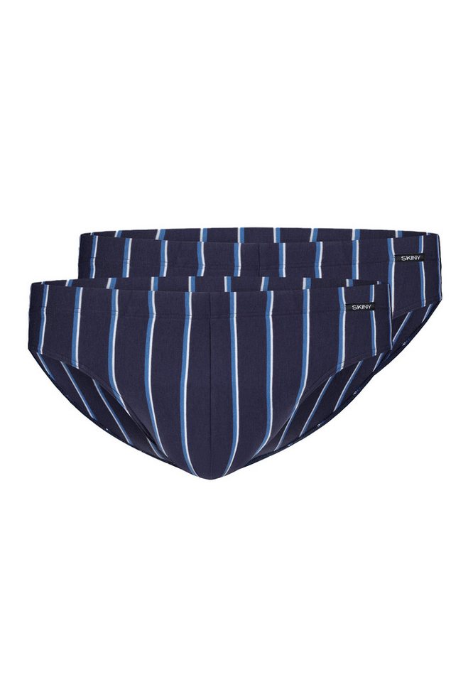 Skiny Slip 2er Pack Basic (Spar-Set, 2-St) Slip / Unterhose - Baumwolle - ohne Eingriff - Atmungsaktiv von Skiny