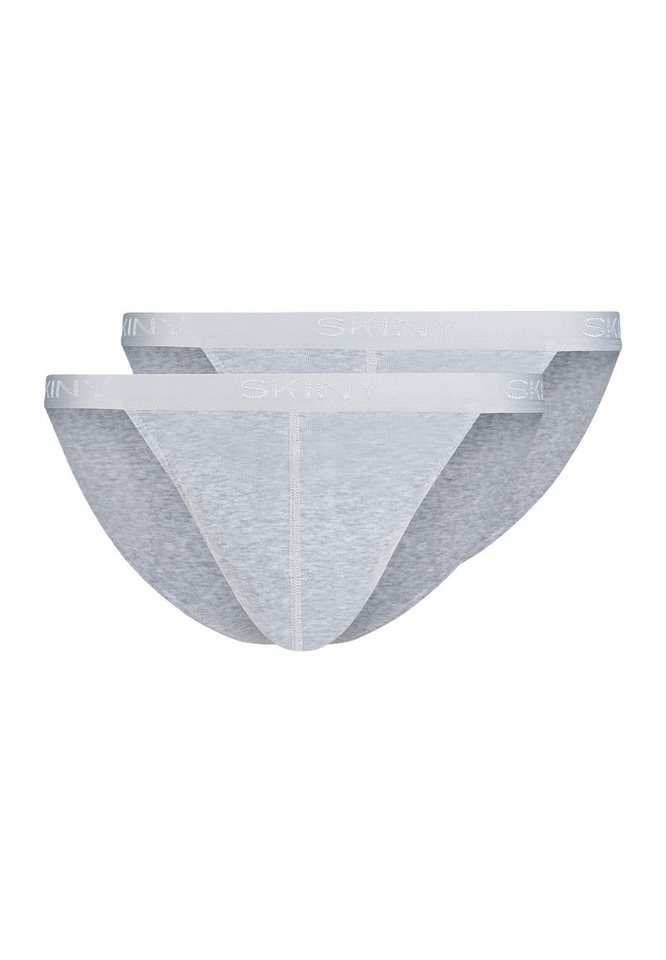 Skiny Slip 2er Pack Basic (Spar-Set, 2-St) Slip / Unterhose - Baumwolle - ohne Eingriff - Atmungsaktiv von Skiny