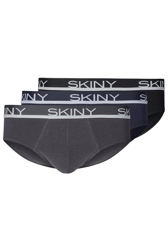 Skiny Slip 3er Pack Cotton (Spar-Set, 3-St) Slip / Unterhose - Baumwolle - Ohne Eingriff - von Skiny