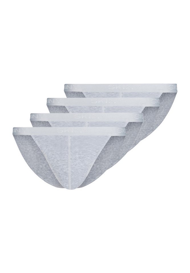 Skiny Slip 4er Pack Basic (Spar-Set, 4-St) Slip / Unterhose - Baumwolle - ohne Eingriff - Atmungsaktiv von Skiny