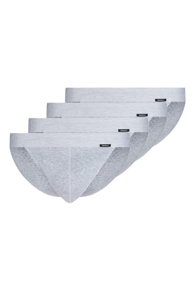 Skiny Slip 4er Pack Basic (Spar-Set, 4-St) Slip / Unterhose - Baumwolle - ohne Eingriff - Atmungsaktiv von Skiny