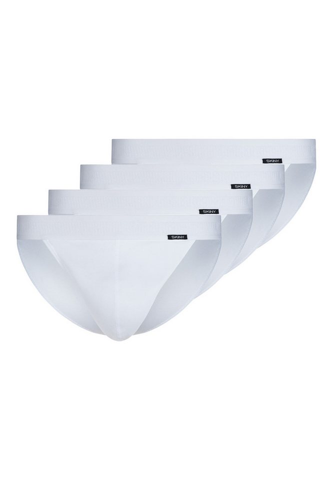 Skiny Slip 4er Pack Basic (Spar-Set, 4-St) Slip / Unterhose - Baumwolle - ohne Eingriff - Atmungsaktiv von Skiny