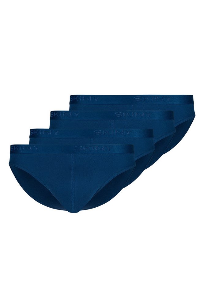 Skiny Slip 4er Pack Basic (Spar-Set, 4-St) Slip / Unterhose - Baumwolle - ohne Eingriff - Atmungsaktiv von Skiny