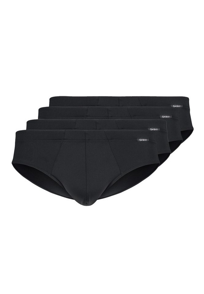 Skiny Slip 4er Pack Basic (Spar-Set, 4-St) Slip / Unterhose - ohne Eingriff - Blickdicht - Perfekte Passform von Skiny