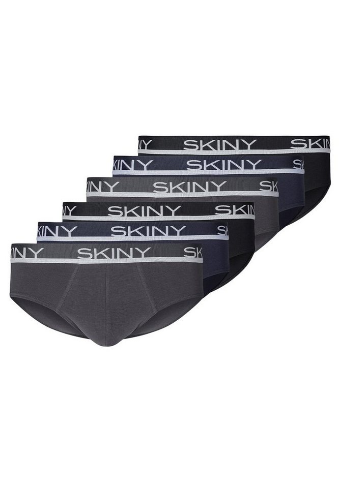 Skiny Slip 6er Pack Cotton (Spar-Set, 6-St) Slip / Unterhose - Baumwolle - Ohne Eingriff - von Skiny