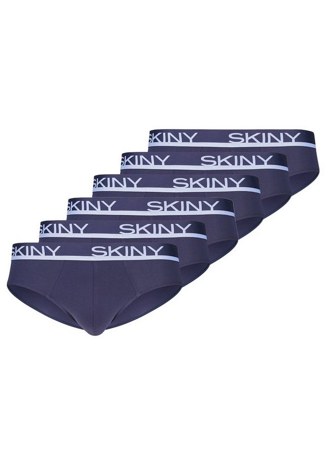 Skiny Slip 6er Pack Cotton (Spar-Set, 6-St) Slip / Unterhose - Baumwolle - Ohne Eingriff - von Skiny