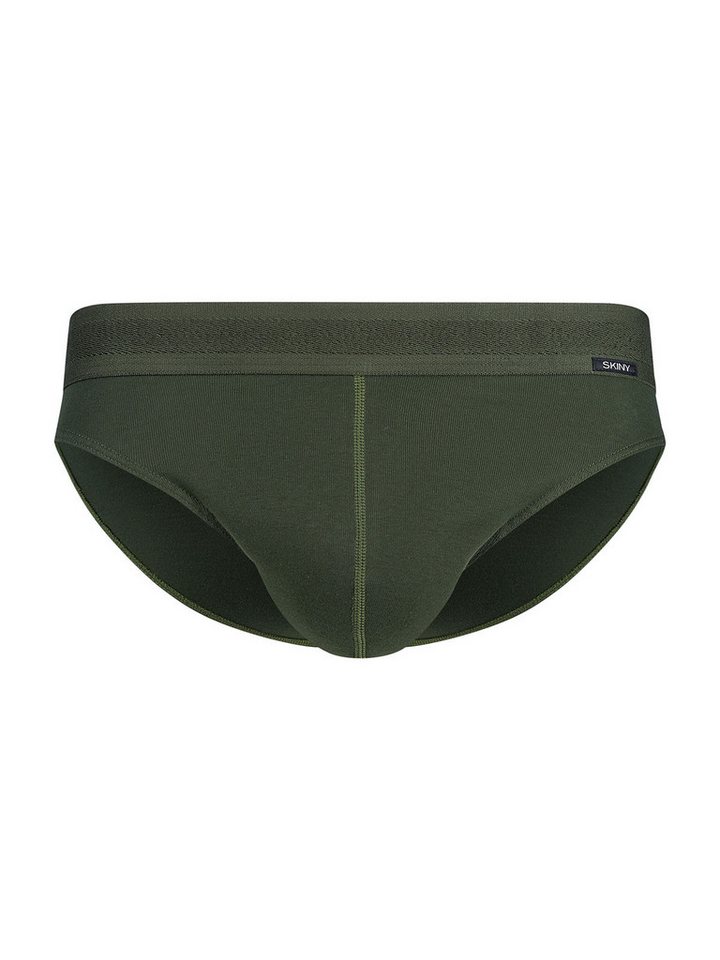 Skiny Slip Herren Brasil Slip 2er Pack Cotton Retro (Packung, 2-St) gerundeter Beinausschnitt von Skiny