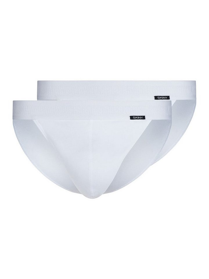 Skiny Slip Herren Tanga 2er Pack Cotton Retro (Packung, 2-St) biologisch abbaubar von Skiny