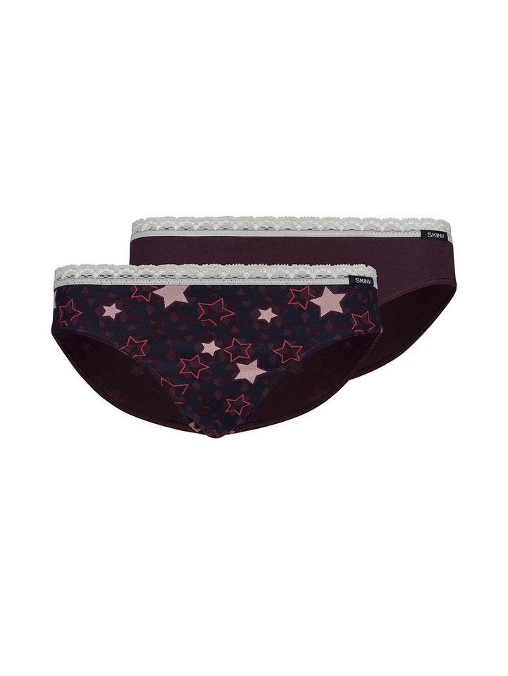 Skiny Slip Mädchen Rio Slip 2er Pack CottonLace Multipack (Packung, 2-St) Zwickel von Skiny