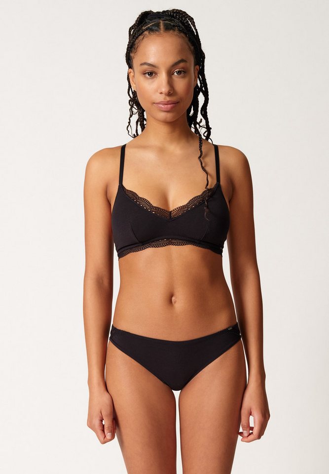 Skiny Soft-BH Classicotton V-Ausschnitt, herausnehmbare Pads, bequem, Baumwollmix, ohne Bügel von Skiny