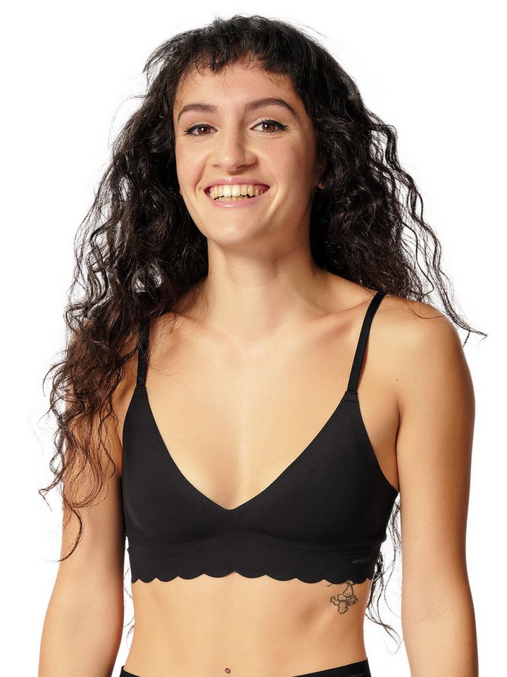 Skiny Schalen-BH Soft BH mit herausnehmbare Pads Micro Essentials (Stück, 1-tlg) extra flache Nähte von Skiny
