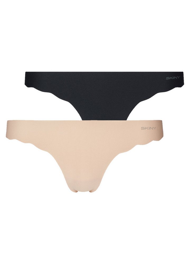 Skiny String 2er Pack Damen String Micro Essentials (Packung, 2-St) nahtlos von Skiny