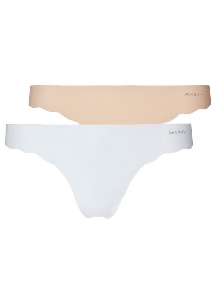 Skiny String 2er Pack Damen String Micro Essentials (Packung, 2-St) nahtlos von Skiny