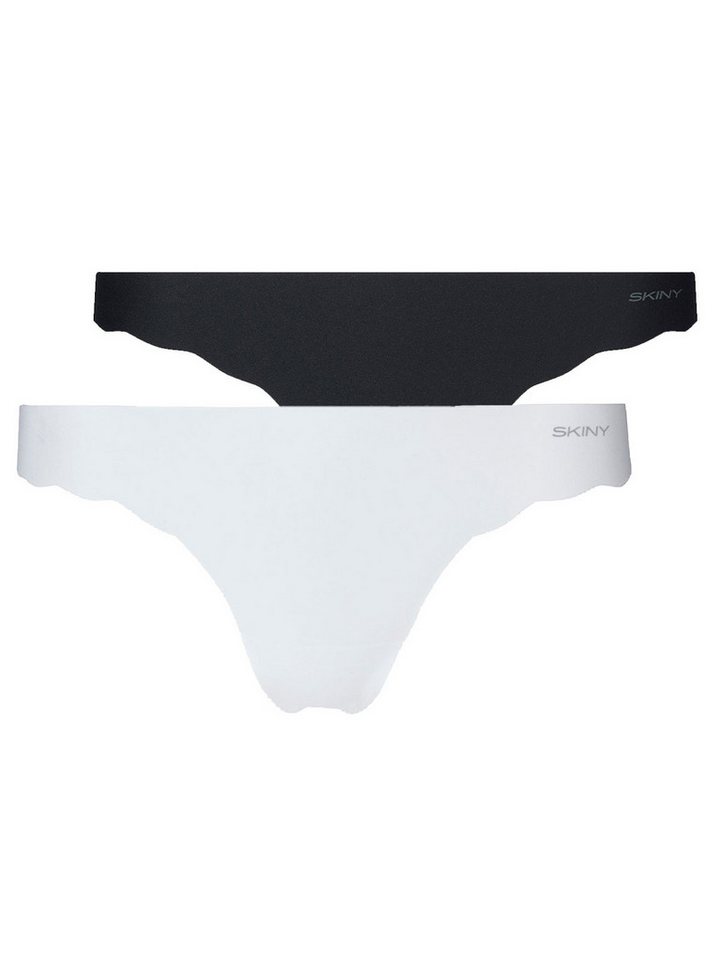 Skiny String 2er Pack Damen String Micro Essentials (Packung, 2-St) nahtlos von Skiny
