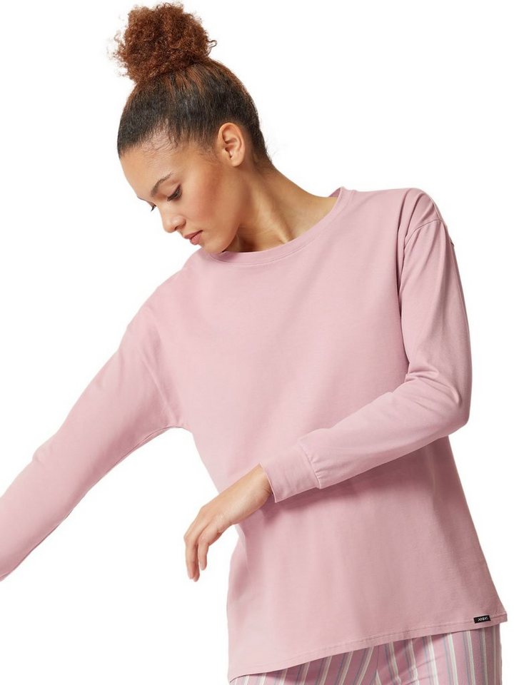 Skiny T-Shirt Damen Shirt langarm Night In Mix & Match (Stück, 1-tlg) - von Skiny