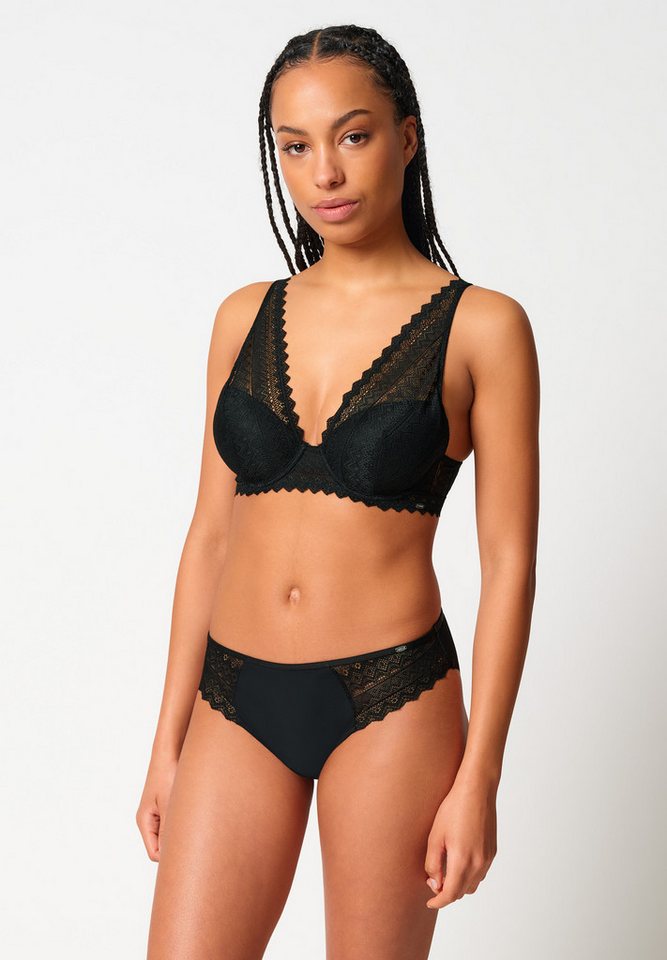 Skiny Triangel-BH Initialace mit Bügel, Spitze über den Cups, gepolstert von Skiny