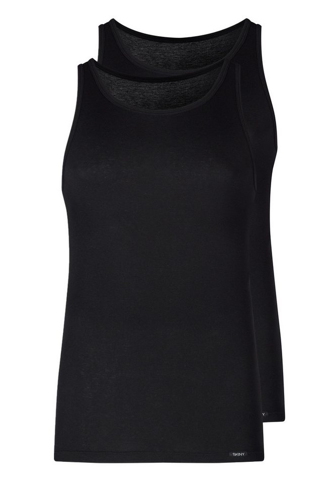 Skiny Unterhemd 2er Pack Basic (Spar-Set, 2-St) Unterhemd / Tanktop - Baumwolle - Atmungsaktiv von Skiny
