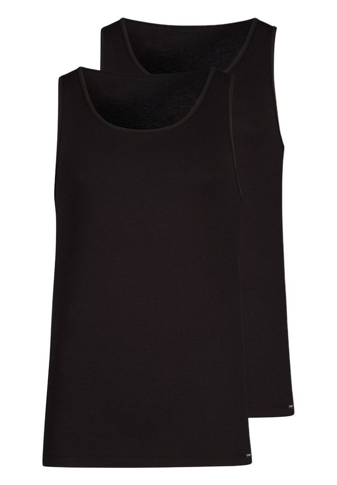 Skiny Unterhemd 2er Pack Cotton Advantage (Spar-Set, 2-St) Unterhemd / Tanktop - Baumwolle - Atmungsaktiv - Ideale Passform von Skiny