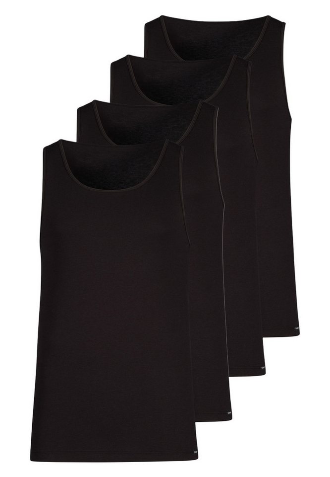 Skiny Unterhemd 4er Pack Cotton Advantage (Spar-Set, 4-St) Unterhemd / Tanktop - Baumwolle - Atmungsaktiv - Ideale Passform von Skiny