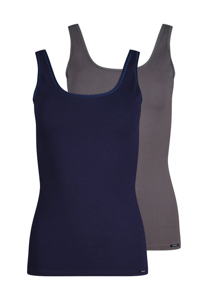 Skiny Unterhemd Cotton Advantage (2er Pack) bequem, weich, basic, eng, Baumwollmix von Skiny