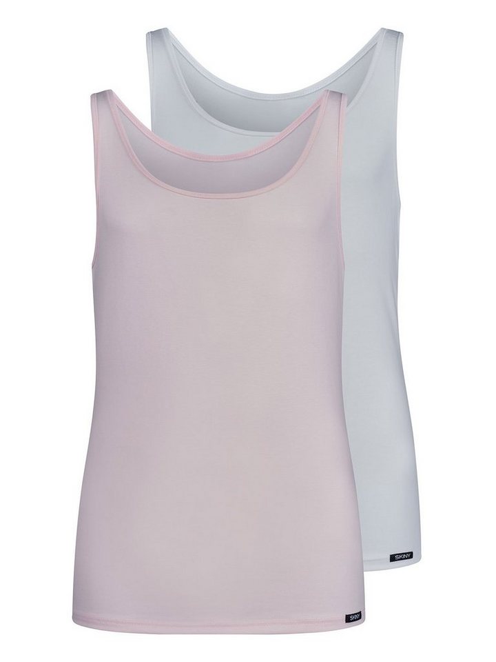 Skiny Unterhemd Mädchen Tank Top 2er Pack Cotton Multipacks (Packung, 2-St) - von Skiny