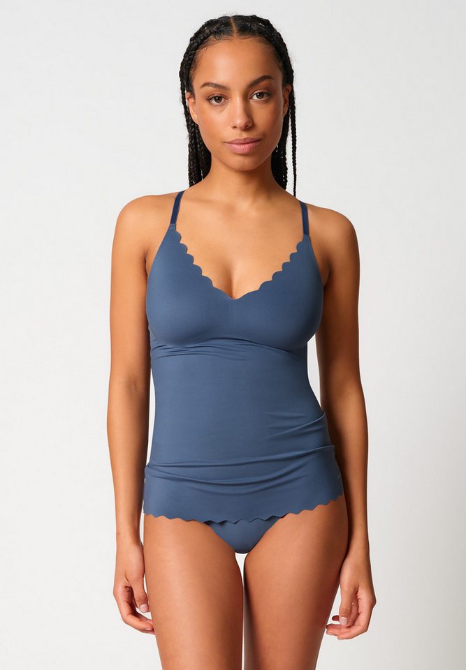 Skiny Unterhemd Micro Essentials elastisch, herausnehmbare Pads, BH-Hemd, mit Unsichtbar-Effekt von Skiny