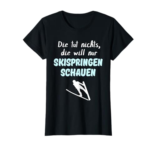 Damen Skispringen Fanartikel Deutschland Frauen Skispringen T-Shirt von Skispringen lustig