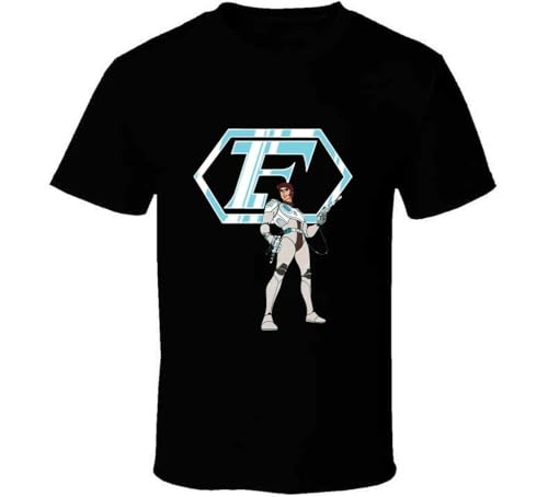 Capitaine Flam Captain Future T-Shirt and Apparel T Shirt Black XXL von Skit tles