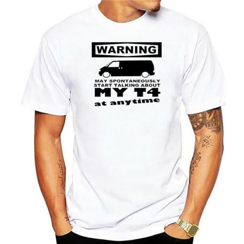 Veedub T4 Transport Warning T Shirt White M von Skit tles